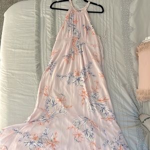Sprig light pink dress